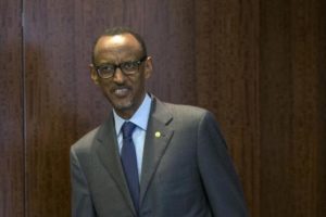 Rwandan President Kagame arrives for a meeting with U.N. Secretary-General Ki-moon during the United Nations General Assembly at the United Nations in Manhattan, New York